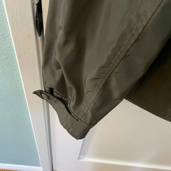 Merona Mens Water Resistant Olive Green Utility Jacket - Picture 3 of 10